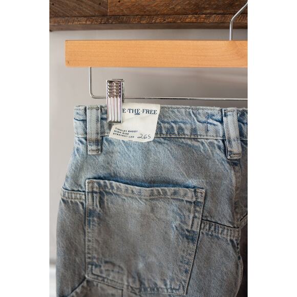 Free People We The Free Tinsley Baggy High-Rise Jeans 26 Short - Picture 6 of 6